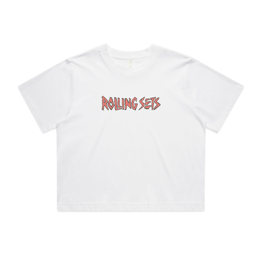 Rolling Sets Lineup Faded Box Tee White